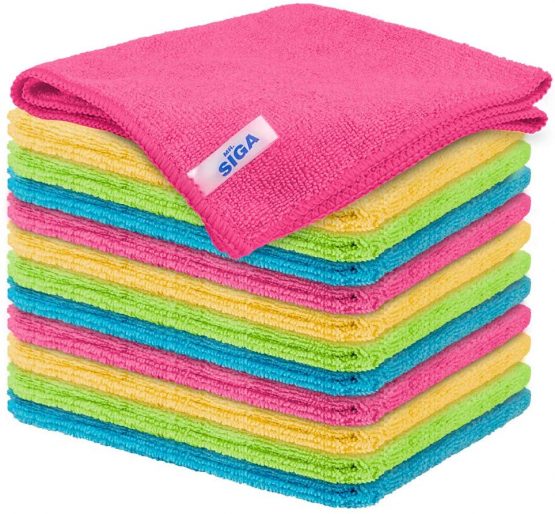 MR Microfiber Cleaning Cloth,Pack of 12,Size:12.6" x 12.6"