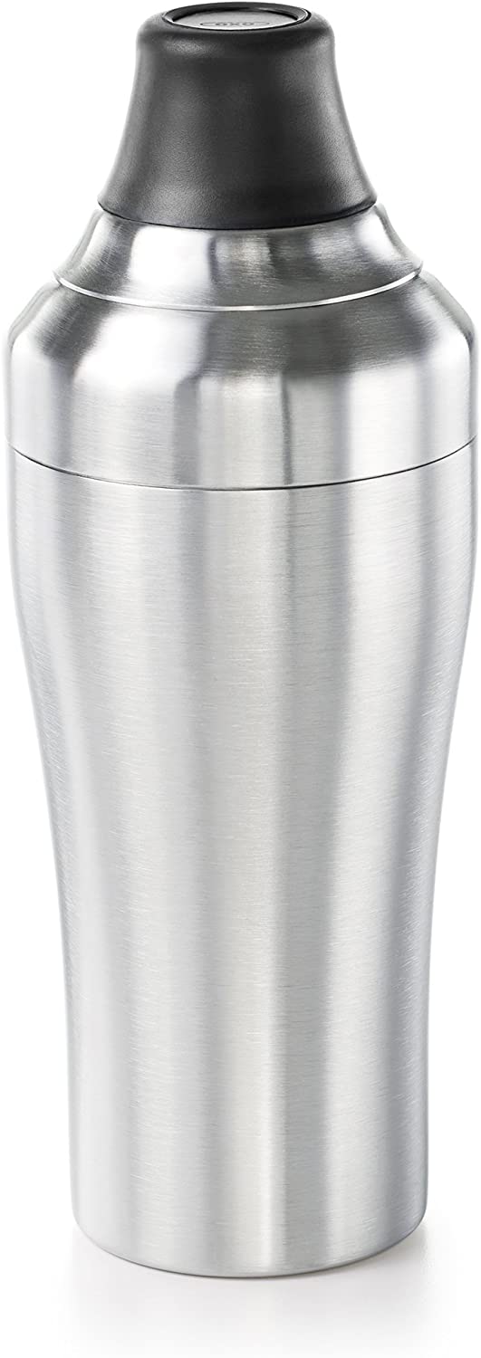 Oxo "Lily" Wood Salt Grinder, Brown, Silver/Black, 3 1/4w x 3 1/4d x 9h (in)