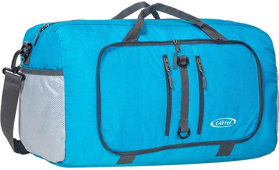 G4Free 40L Foldable Travel Duffle Bag Lightweight Sports Backpack 22 Inch Luggage Tote Bag for Sports Gym Swimming