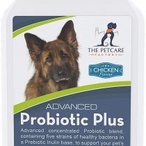 Advanced Probiotic Plus, 5 Strains of Bacteria in a Prebiotic Inulin Base, 2 Billion CFUs Per Tablet, Plus Digestive Enzymes, 120 Tablets, Boosts Canine Immunity and Digestive Health, UK Manufactured