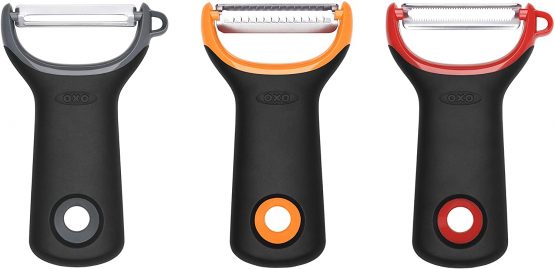 OXO 11244100 Good Grips Assorted Prep Peeler Set - 3 Pieces, Black