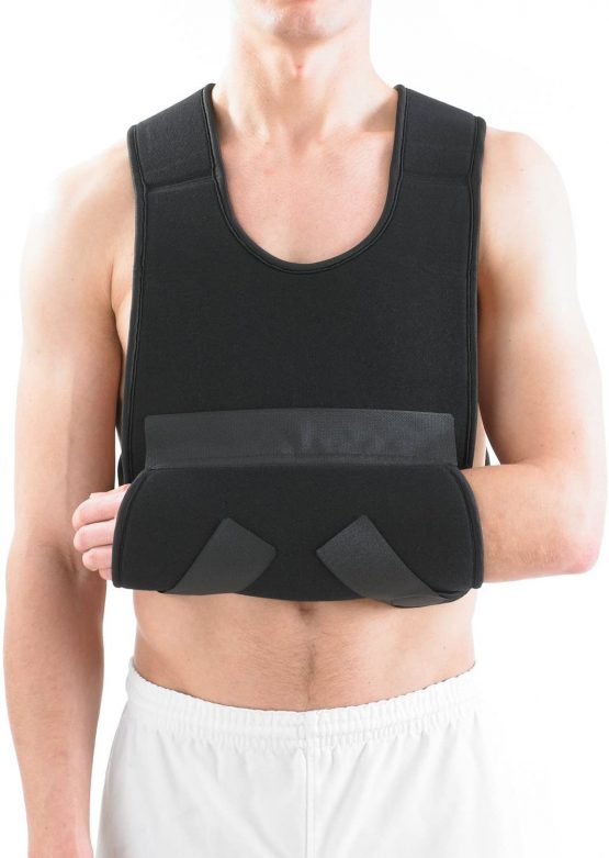 Neo G Comfort Shoulder Immobilizer - Breathable & Lightweight Fabric - for Pre/Post-Surgery Aid, Support & Elevate Arm, Injury Recovery, Arm Immobilization - Class 1 Medical Device - 1 Size - Image 4