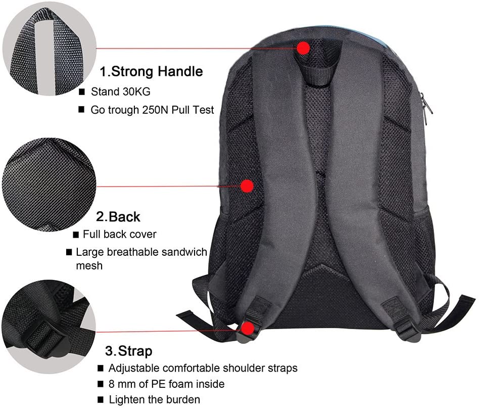 chaqlin Galaxy Wolf Backpack Set for Kids 3 Piece Teen Boys School Bag with Thermal Lunch Boxes Pencil Holder - Image 4