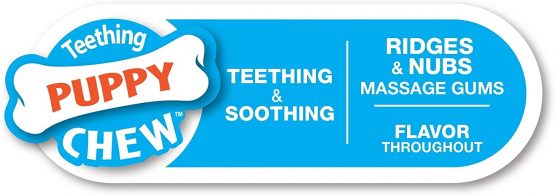 Nylabone Gentle Puppy Dog Teething X Bone Dental Chew Toy, Beef Flavour, Extra Small, for Puppies Up to 7 kg - Image 4