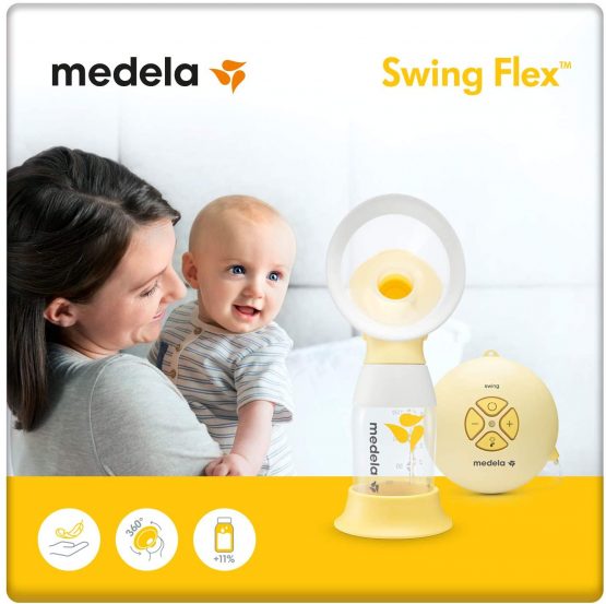 Medela Swing Flex Single Electric Breast Pump - Compact Design, Featuring PersonalFit Flex shields and Medela 2-Phase Expression Technology - Image 2