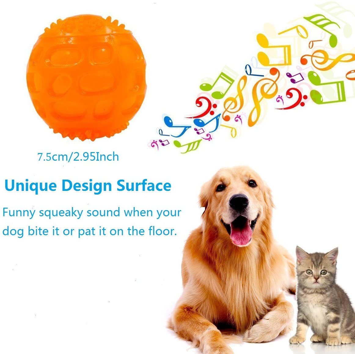 PETTOM Dog Ball Squeaky Toy - Image 2