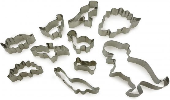 10 Pc Childrens Dinosaur Cookie Cutters. Great Childrens Baking Set Boys, Baking Sets for Children Idea - Baking Dinosaur Gifts or Girls and Boys - Image 2
