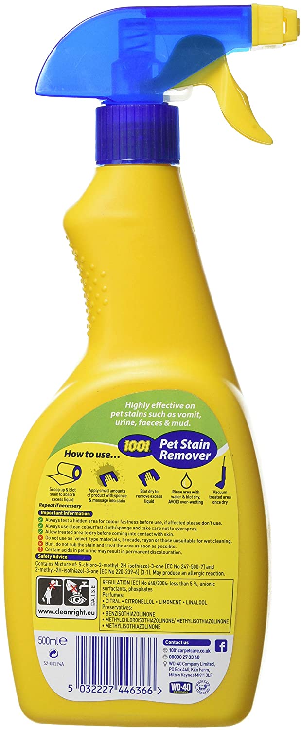 1001 Pet Stain Remover 500ml, Multicolour - Image 2