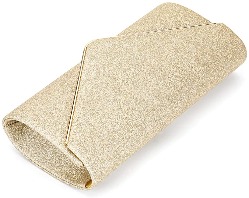 Fioeyr Women Clutch Bag Elegant Sequins Evening Clutch Purse Envelope Chain Shoulder Bags Sparkly Evening Bridal Prom Party Handbag Purse - Image 4