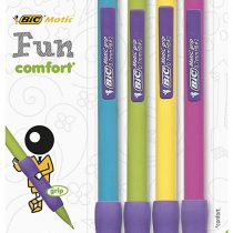 BIC Matic Fun Comfort 0.9mm Mechanical Pencils 4 Pack