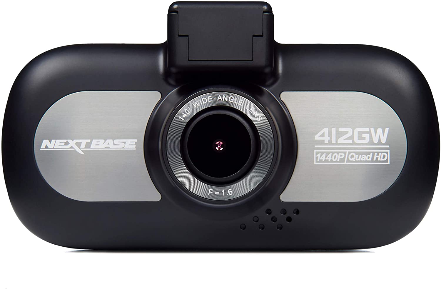 Nextbase 412GW, Full 1440p QUAD HD In-Car Dash Camera DVR, 140° Viewing Angle, WiFi and GPS, Night Vision, Black