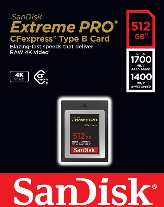 SanDisk Extreme PRO Cfexpress Card Type B, 512GB, Up To 1700MB/S, for RAW 4K Video - Image 4