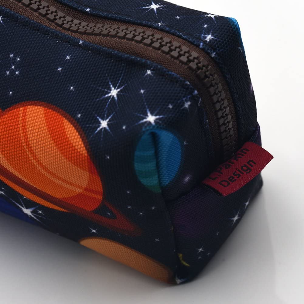 LParkin Space Canvas Galaxy Pencil Case Gifts Pen Bag Pouch Box Gadget Stationary Case Makeup Cosmetic Bag - Image 3