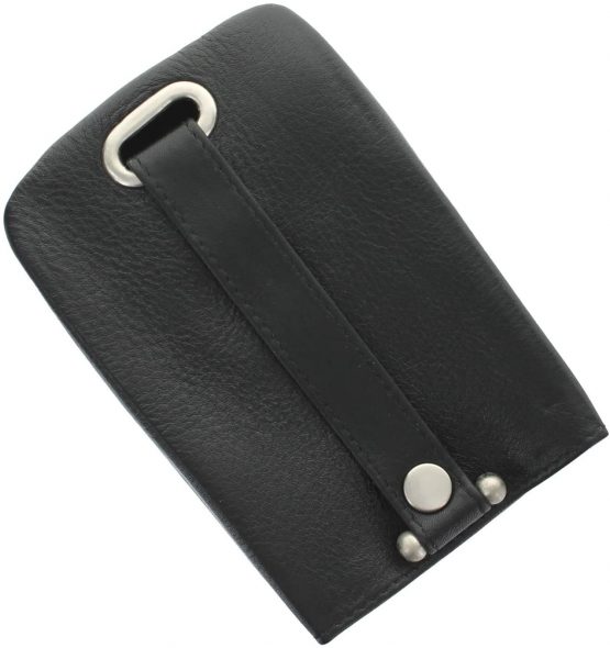 Mala Leather Verve Collection Bell Key Case 581_26 Black