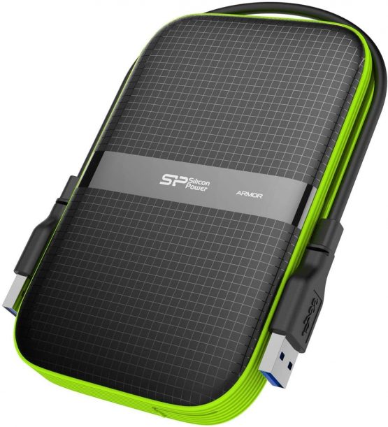 Silicon Power 5 TB USB 3.0, 2.5" External Hard Drive ARMOR A60 - Shockproof ( 3-Meter freefall test) and Waterproof ( IPX4) for PC/Mac, Xbox One, Xbox 360. PS4, PS4 Pro