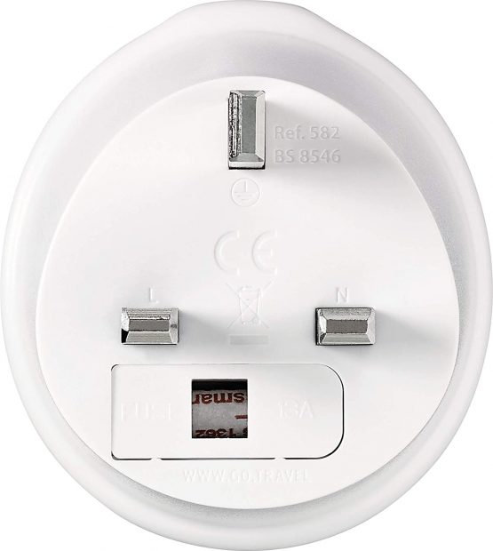 Go Travel South Africa to UK (SA-UK) Compact Earthed Travel Adaptor (Adapter Ref 582) - Image 4