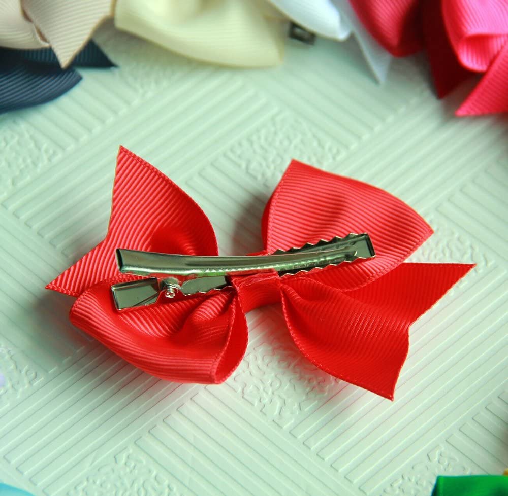 JOYOYO 20 Pcs Hair Bows for Toddler Girls Grosgrain Ribbon Bows with Alligator Clips Medium Size 3.5 Inch - Image 4