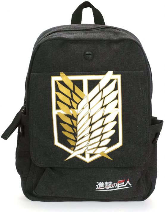 Coolchange Attack on Titan Canvas Backpack with Awareness TRUPP Coat of Arms