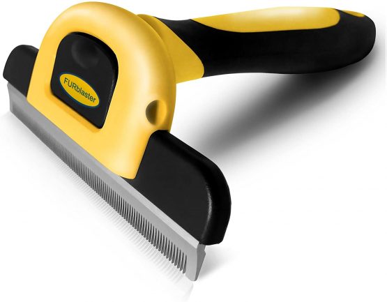 Deshedding Tool & Pet Grooming Brush for Small, Medium & Large Dogs, Cats & Horses, With Short to Long Hair. Dramatically Reduces Shedding In Under 10 Minutes