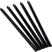 Fellowes Relido 53840 Rounded Slide Binders for Non-Machine Bound Presentation - Black