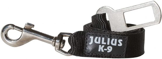 Julius-K9 Seat Belt Connecting For Dogs, Size 1, Black