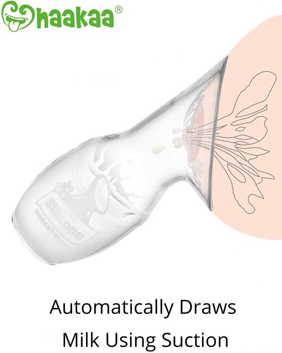 Haakaa Silicone Breastpump Manual Breast Pump with Suction Base (4oz/100ml) - Image 2