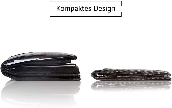 Kronenschein® Premium Men's Wallet with Clip Wallet Men's Wallet RFID Slim Wallet Credit Card Holder Card Case - Image 2
