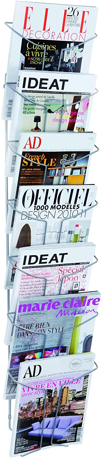 Alba DDFIL7M A4 Wall Mounted 7 Tier Literature Holder - Chrome, 1 - Image 3