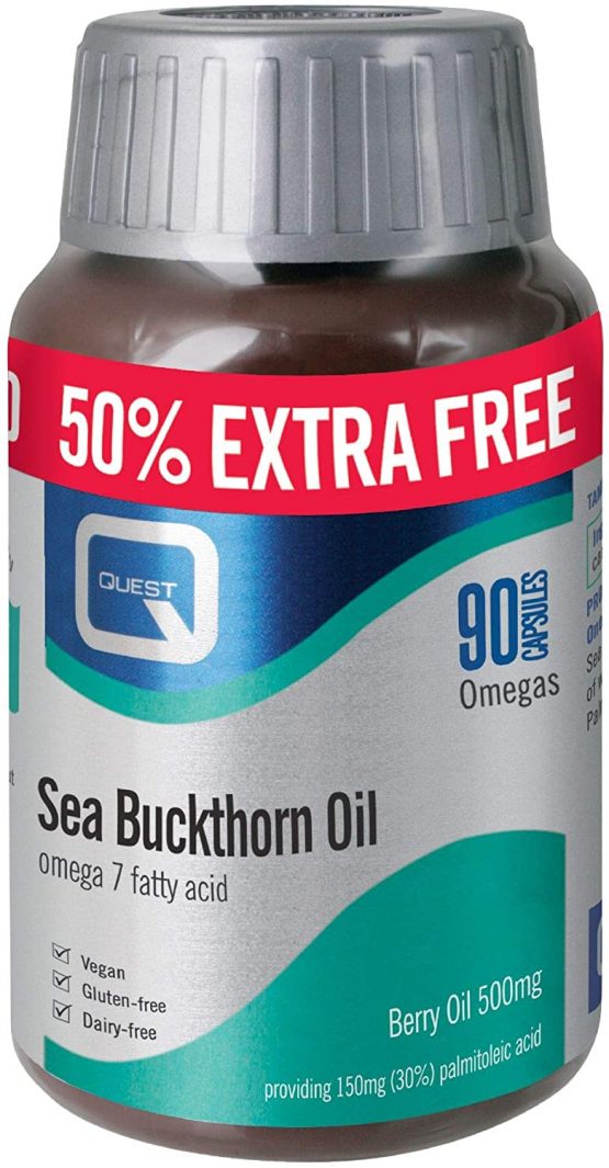 Quest Sea Buckthorn Oil Omega 7-90 Capsules