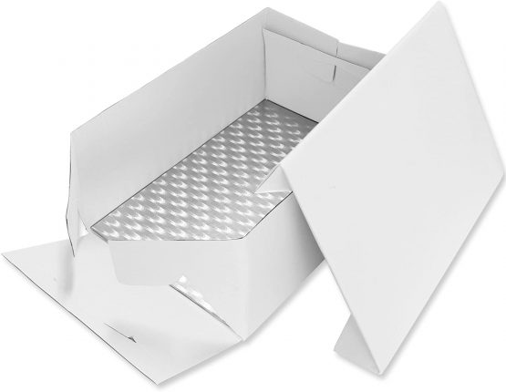 PME BCO895 Oblong Cake Card & Cake Box 15 x 11/38 x 27 cm, Cardboard, White