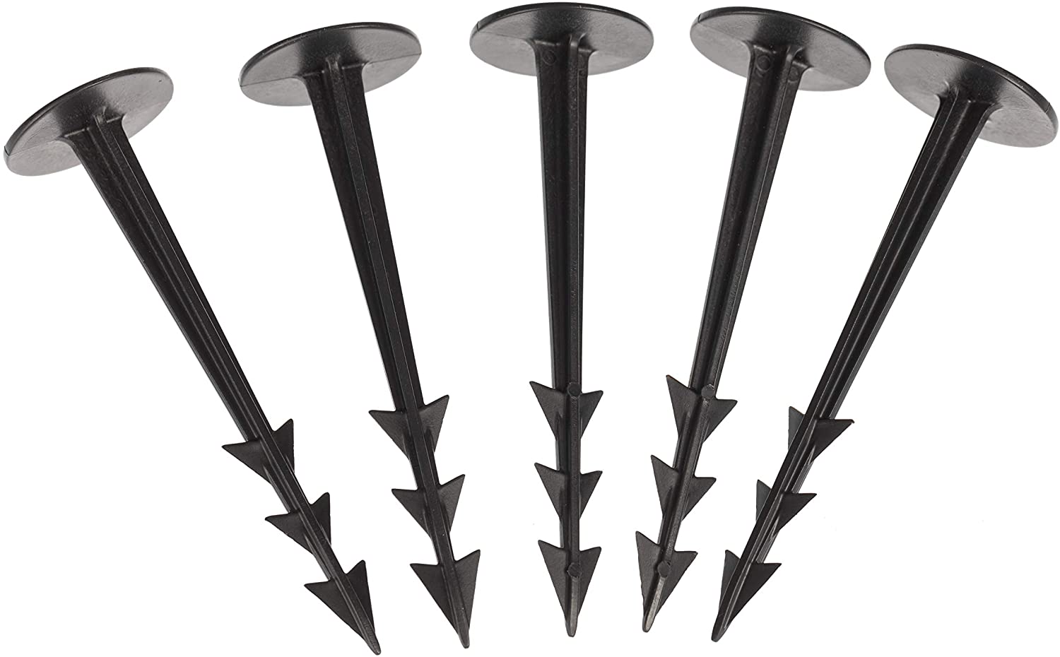GARDENIX® Pack of 100 TerraPEG Securing Pegs Landscape Fabric Peg for Weed Fabric Ground Sheet Cover, Black