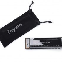 Rayzm Harmonica, 10 Holes 20 Tones Diatonic Harmonica, C key Blues Harp Harmonica for Adults & Children, Responsive Phosphor Bronze Reeds, Resin Comb