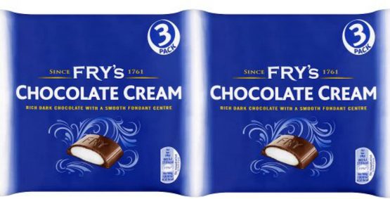 fry's chocolate cream bars x 6