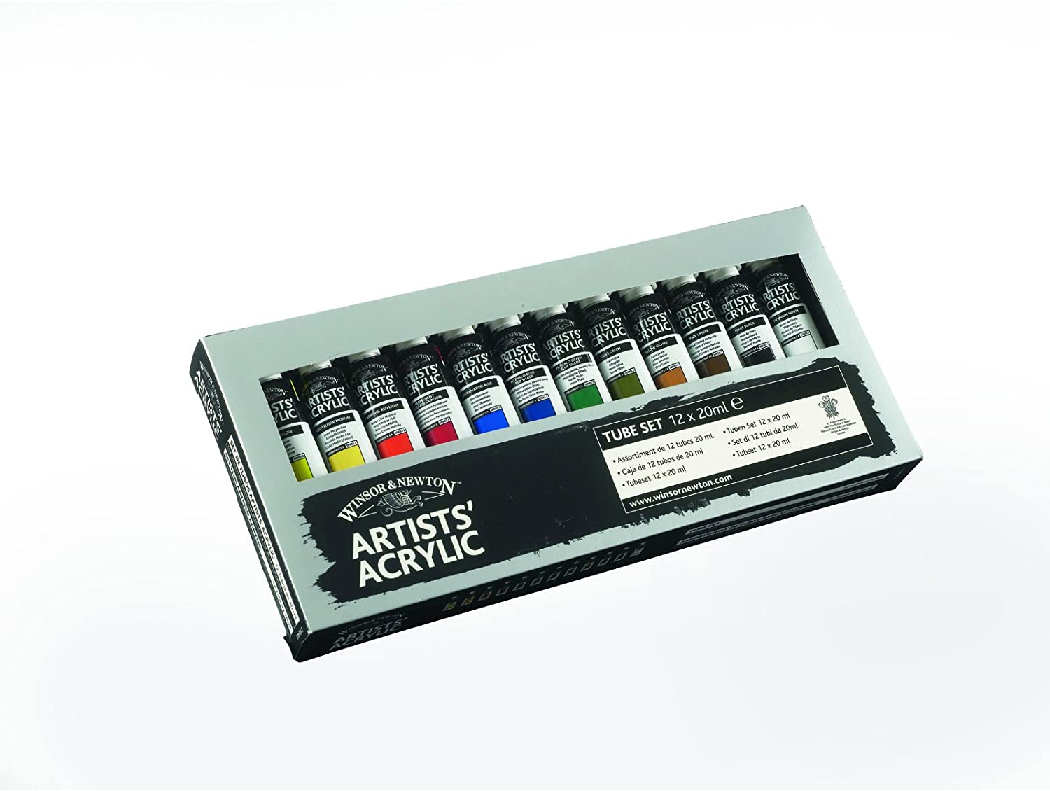 Winsor and Newton Artists Acrylic Paint Starter (12 x 20 ml), 12 colours - tube set of 20 ml, 240 ml (Pack of 1) - Image 2