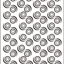Darice Swirl Embossing Template, Transparent, 10.8 x 14.6 cm