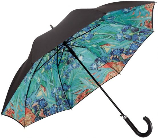 VON LILIENFELD Umbrella Automatic Women Double Layer Art Floral Motif Vincent Van Gogh: Irises