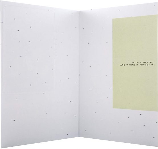 Sympathy Card for Loss of Wife from Hallmark - Embossed Photographic Design - Image 4