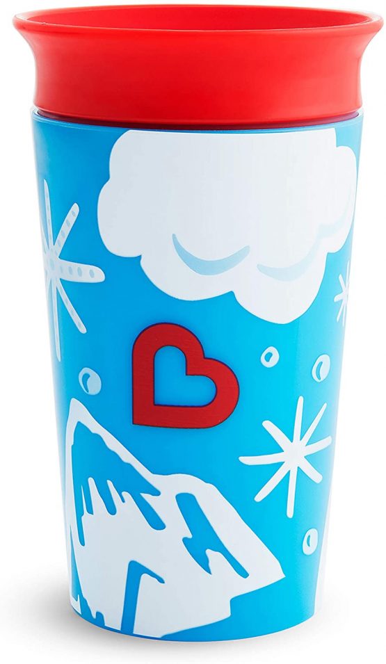 Munchkin Miracle 360 WildLove Sippy Cup, 9 oz / 266 ml, Polar Bear - Image 4