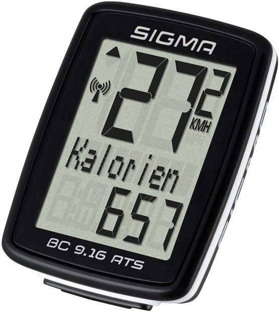 Sigma Sport Bicycle Computer BC 9.16 ATS, 9 Functions, Maximum Speed, wireless Bike Computer, Black - Image 3