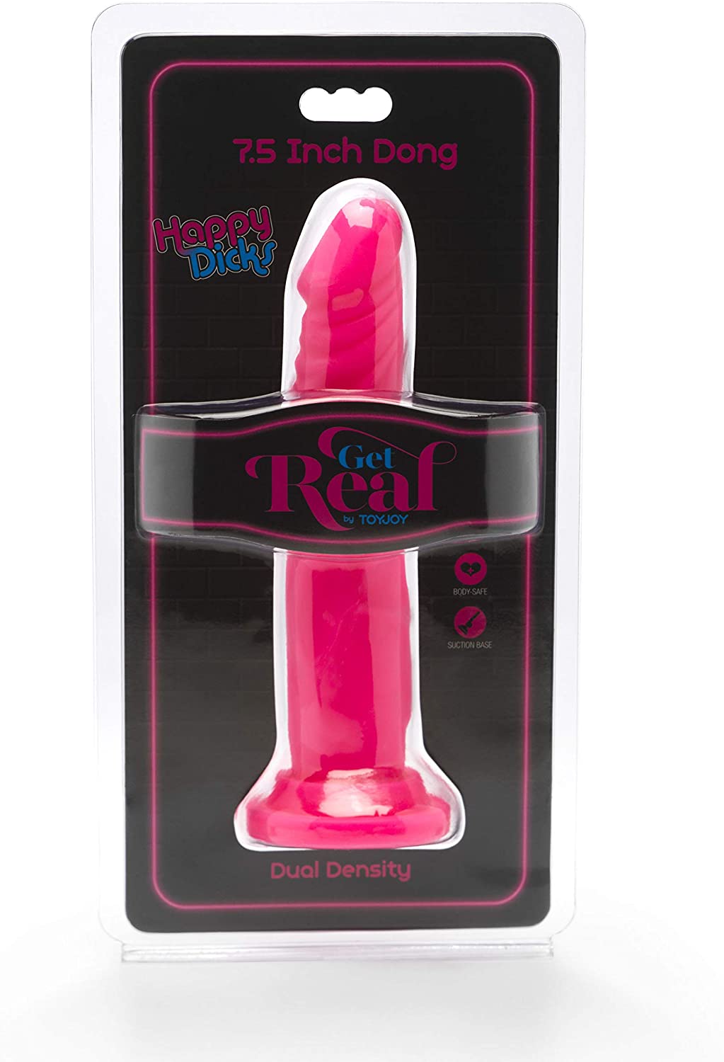 ToyJoy Happy Dicks Dong 7.5 Inch, Pink - Image 2