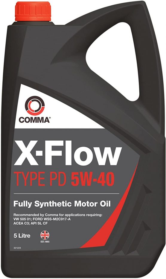 Comma XFPD5L 5L X-Flow Type PD Fully Synthetic 5W40 Motor Oil
