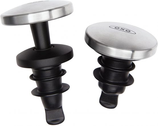 OXO Steel Spillproof Wine Stopper Set - 2 Pieces