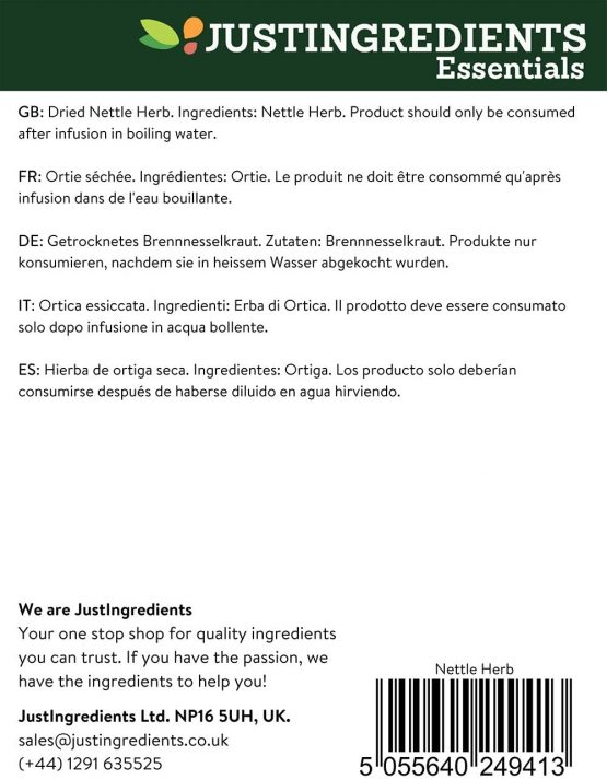 JustIngredients Essentials Nettle Herb 500 g - Image 2