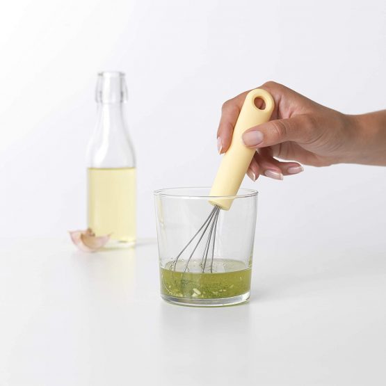 Brabantia Tasty+ Bake & Mix - Small Whisk for Stirring, Beating, Frothing, Mixing (Vanilla Yellow) Comfortable Handle, Dishwasher Safe - Image 3