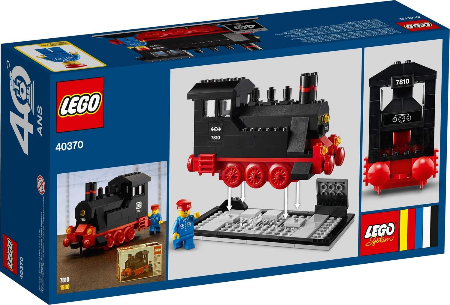 LEGO Iconic 40 Years of LEGO® Trains 40370, Black - Image 2