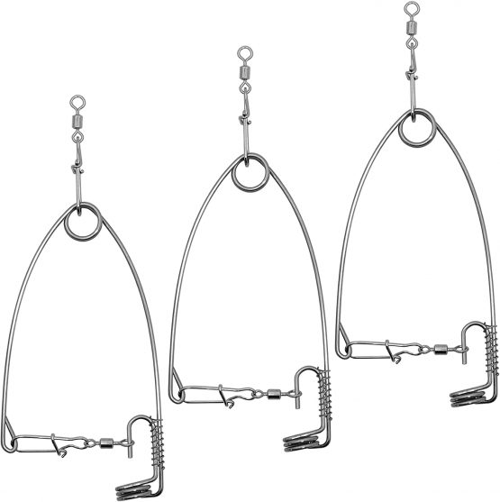 SAMSFX Ice Fishing Spring Hook 3 Pieces in Pack