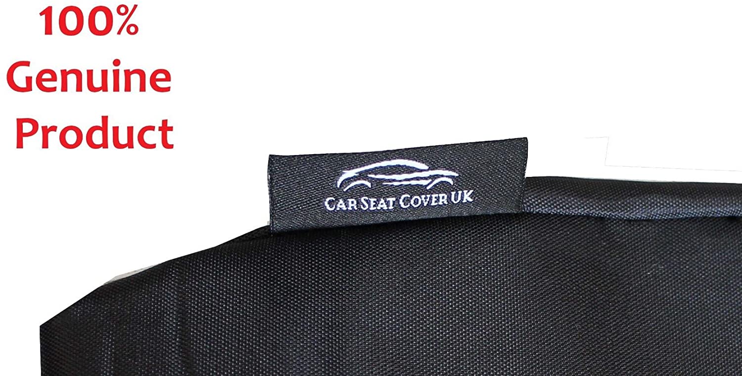 Carseatcover-UK Heavy Duty Black Waterproof Car Seat Cover - Single (Airbag Friendly) - Image 2
