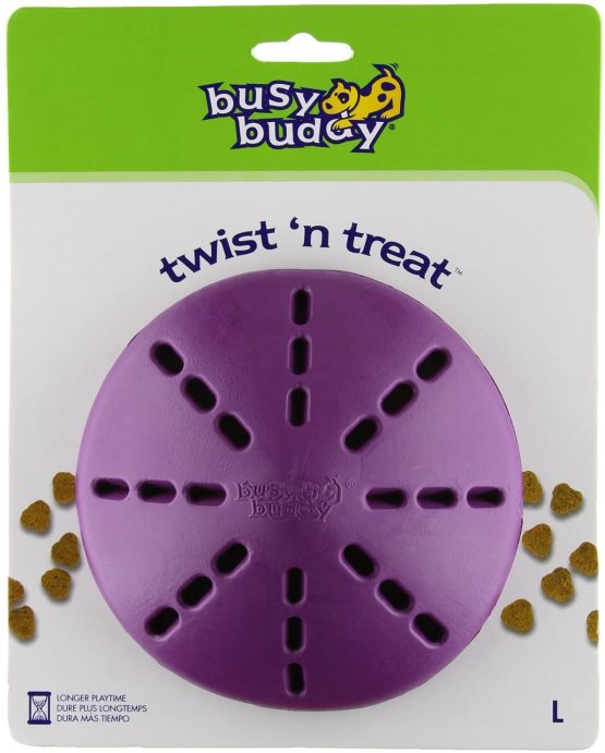 Busy Buddy Twist 'n Treat L, Interactive Treat Dispensing Dog Toy, Chew Toy, Large Dogs