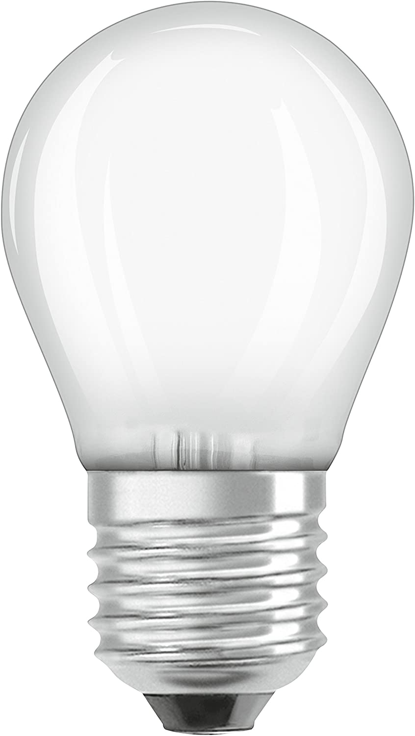 Osram Drop Shape Star Classic P LED Lamp, Glass, Warm White, E27, 2.8 W, Set of 1