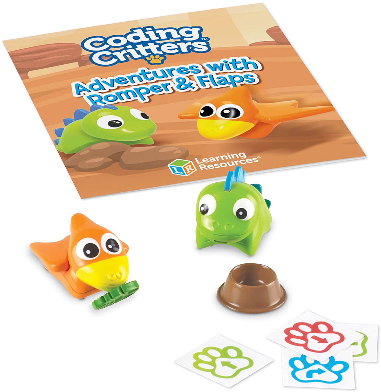 Learning Resources Coding Critters Pair-A-Pets Adventures with Romper & Flaps, Multicolor